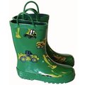 Foxfire Foxfire FOX-600-37-12 Childrens Camping Rain Boot; Green - Size 12 FOX-600-37-12